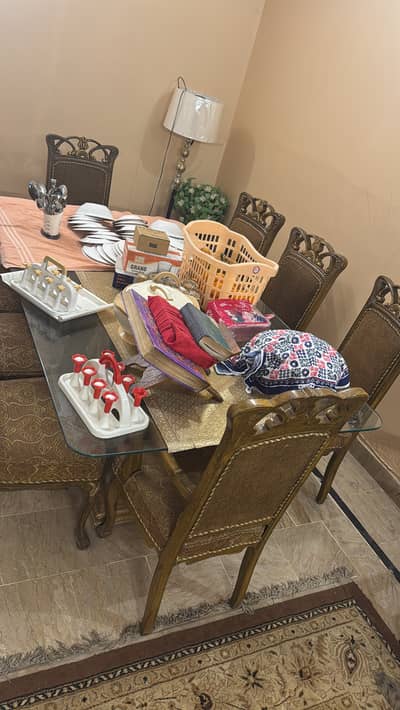 Dining table and Chair Solid wooden