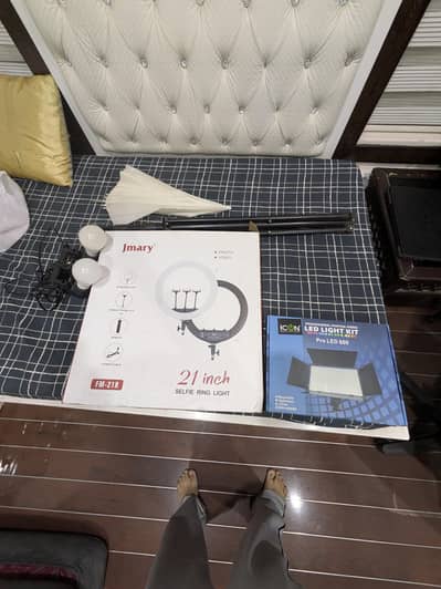 professional lighting setup for weddings or videography