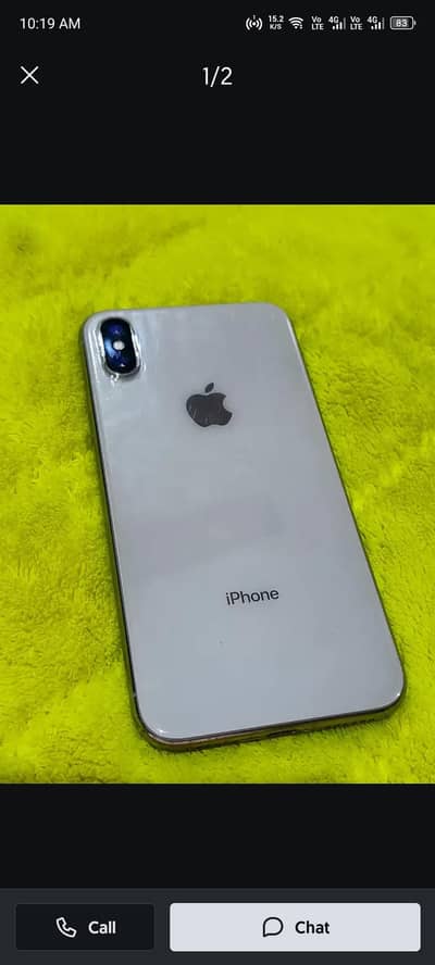 iPhone X pta aprove 256gb white exchang