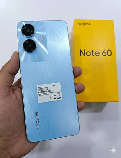 REALME NOTE 60 12/64 PTA APPROVED WITH BOX DUAL SIM ALL OKAY