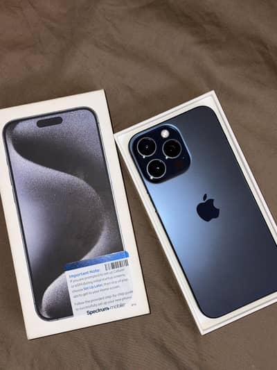 iPhone 15 Pro Max Blue Titanium 256GB JV -Excellent Condition