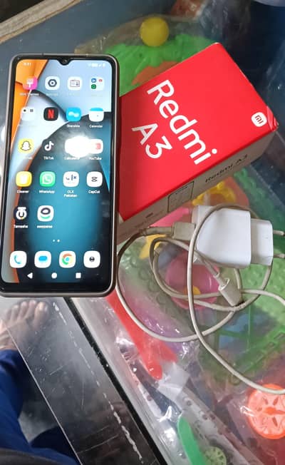 Redmi A3 good condition 4/128 no open no repair