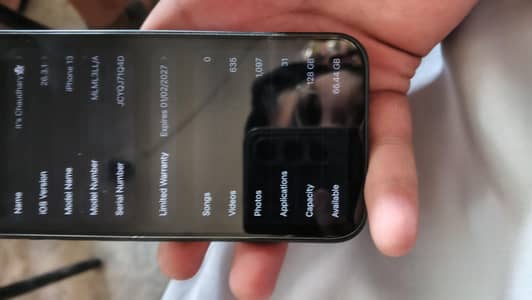 Brand new phone I phone 13 128 gv sim try wala 10/10 just box open