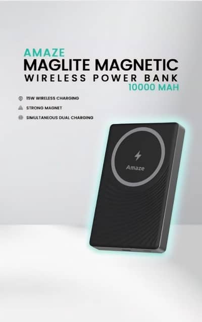 Branded Wireless Fast Power Bank - Amaze