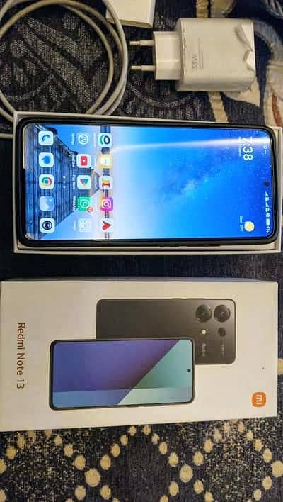 Redmi Note 13(Ram 16 Rom 256)Ful Box Waranty 8 Months