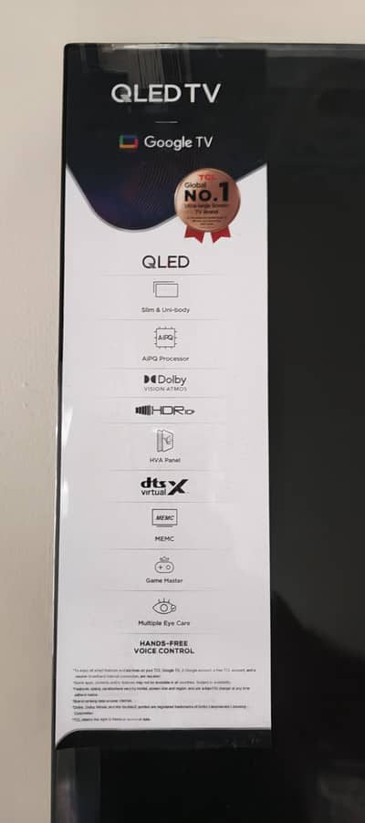 TCL QLED smart tv 43"inch very best quality 2 days use only