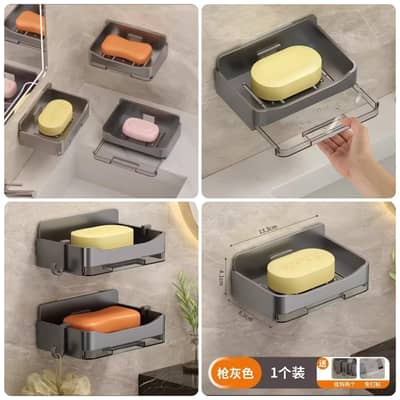 soap holder black and white