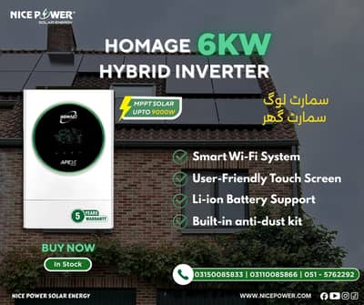 Homage 6KW hybrid inverter