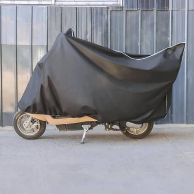 waterproof Bike Cover  Black Large Parachute Metrial