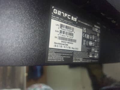 Gigabyte G27FC A 27” Curved Gaming Monitor - 165hz, 1ms, 10/10