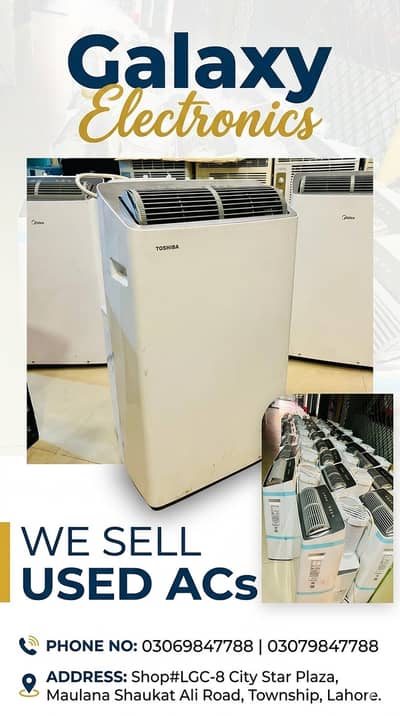 1.25 portable AC/imported AC/110v AC/midea ac/toshiba ac /used lot ac