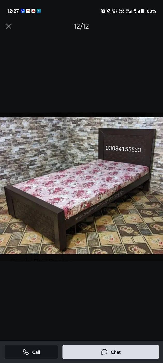 single bed wooden /Single Bed Solid wood 2