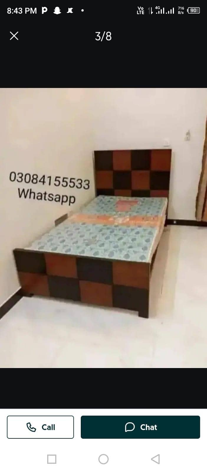 single bed wooden /Single Bed Solid wood 4