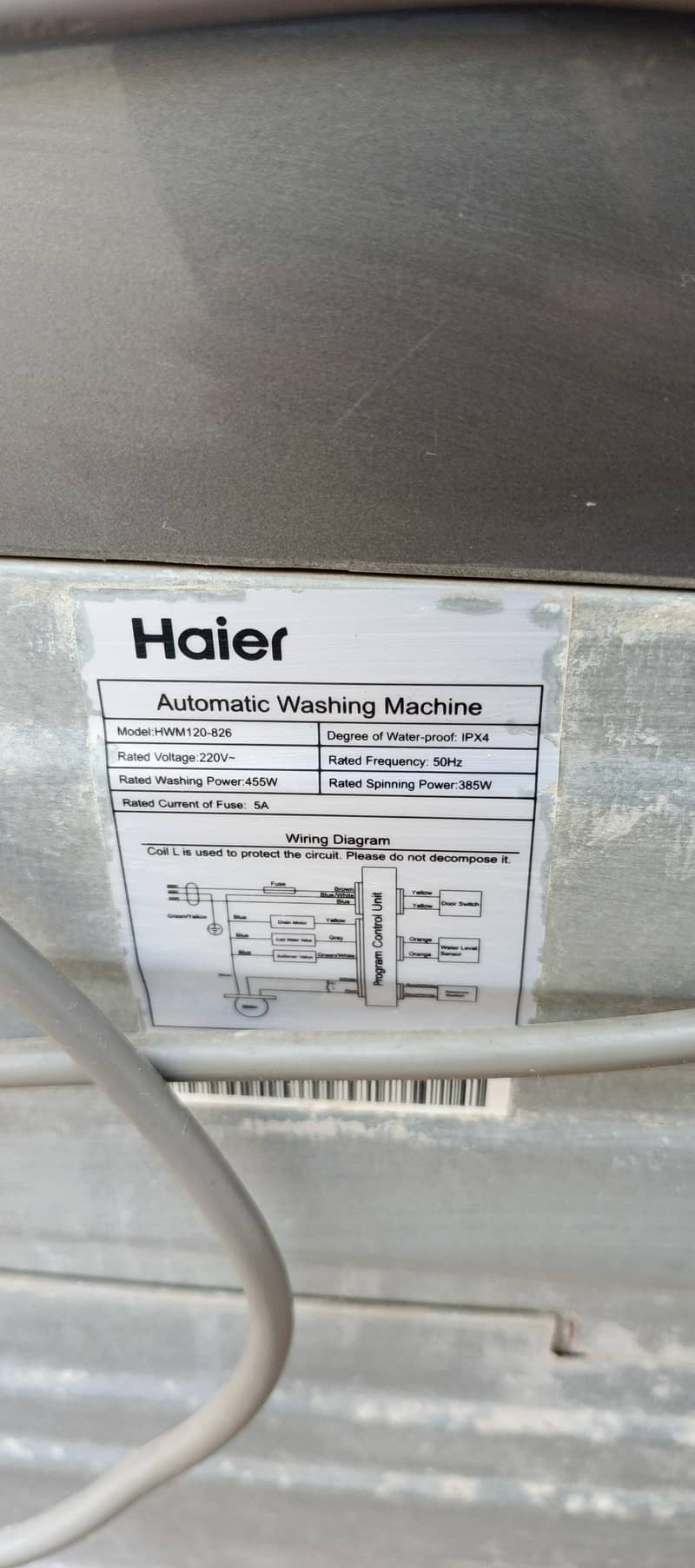 Haier fully automatic washing machine 3