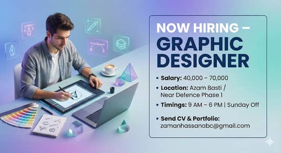 We Are Hiring – Graphic Designer 