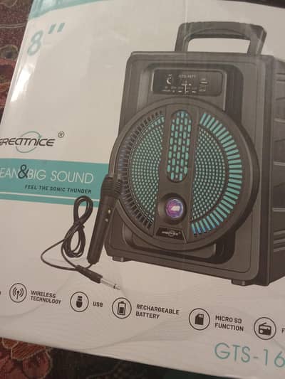 branded Bluetooth speaker with mic
