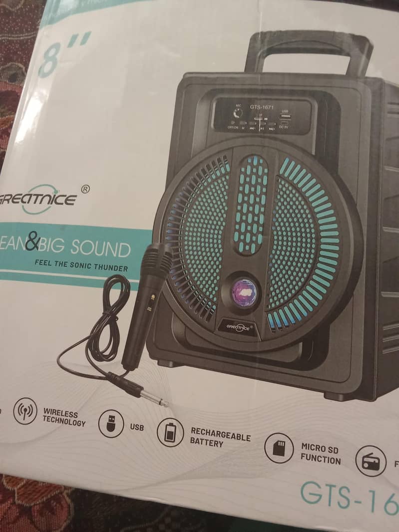 branded Bluetooth speaker with mic 0