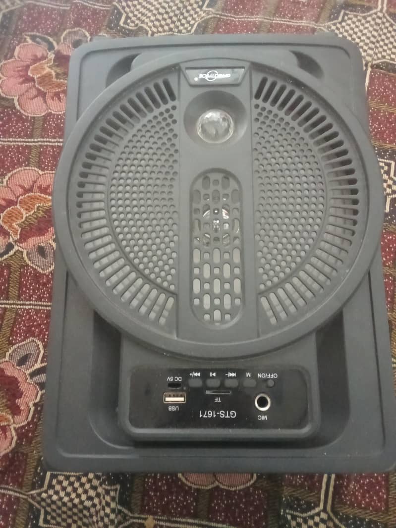 branded Bluetooth speaker with mic 1