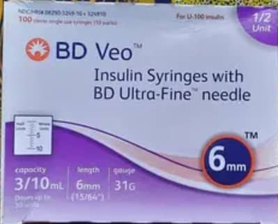 Insulin Syringes came from Abroad. 100% Original BD
