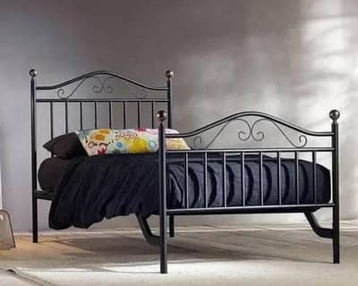 iron bed single/iron bed double king size/steel bed double/03244737250