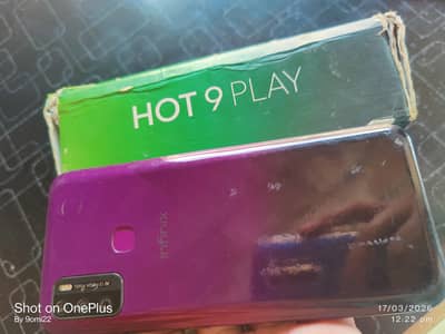 Infinix Hot 9 play 3gb 64gb PTA Approved