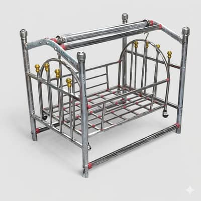 Premium Stainless Steel Baby Cradle