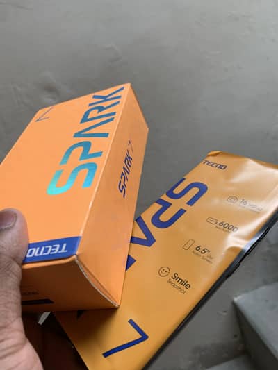 Spark 7 PTA approved dual sim ,6000mah battery