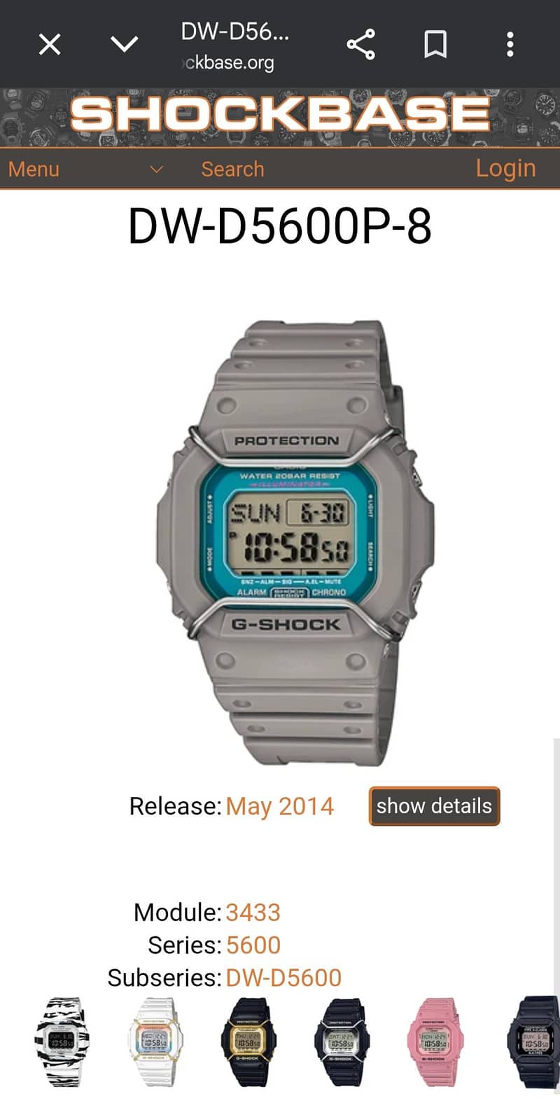 Casio G shock 6