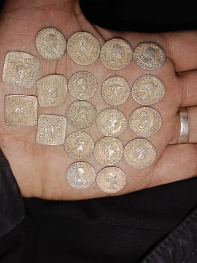 indo Greek coins silver