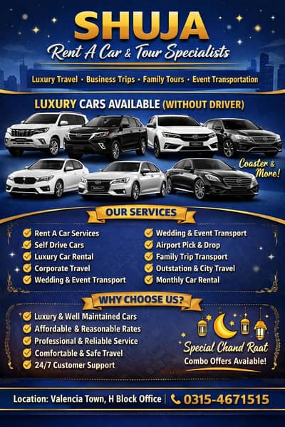 Self rent a car / car rental all luxury car Available best service