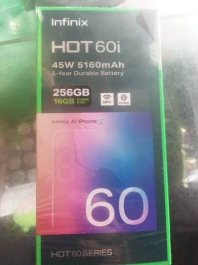 Infinix hot60i box pack for sale