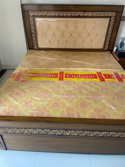 King size bed- great condition with side tables