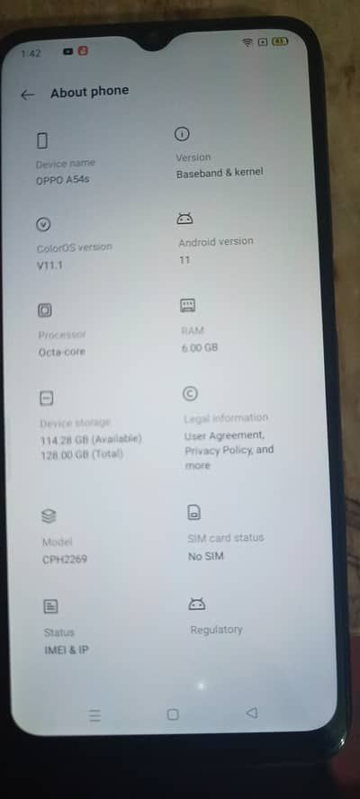 OPPO A54s for sale