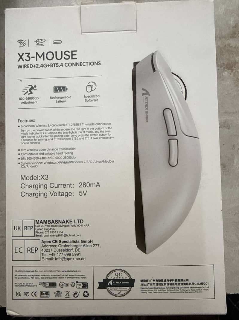 Attack shark X3 Gaming mouse 1