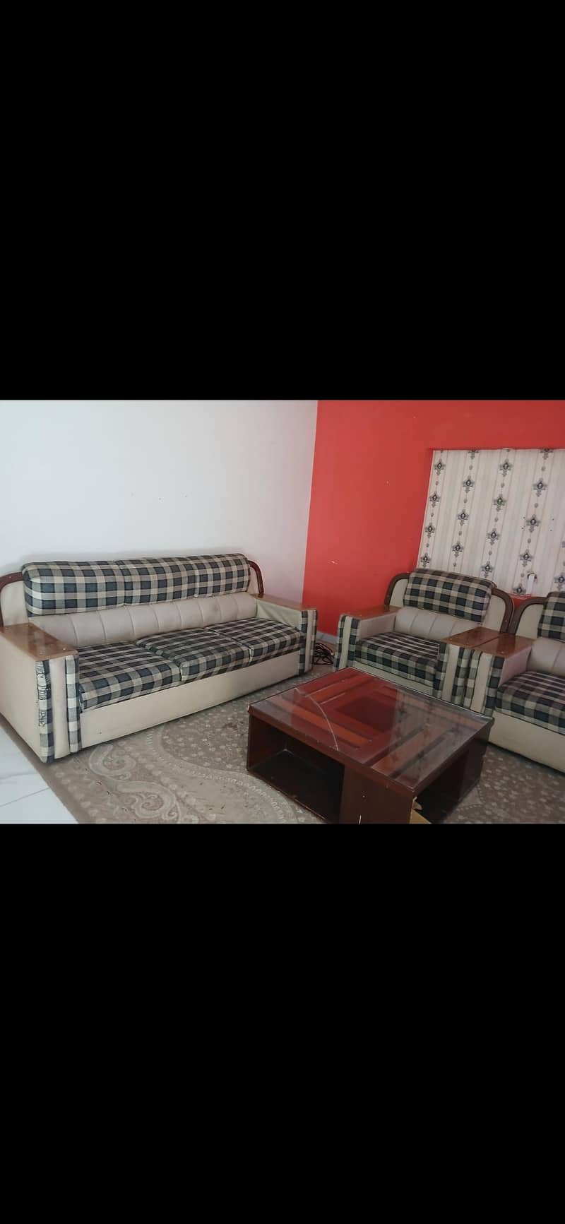 5 seater sofa set with table 2