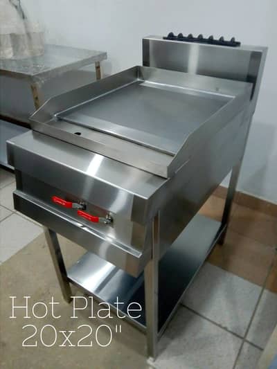 Fryer, Hot plate, SsTable, Exhaust Hood, ducting, Bain Marie