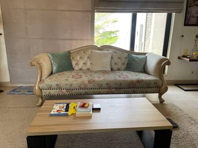 Premium Solid Wood 3 Seater Sofa