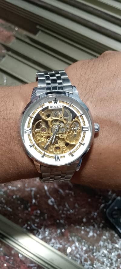 Rolex watch automatic stynlees steel