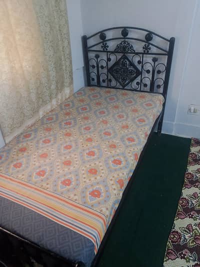 Bed with mattress