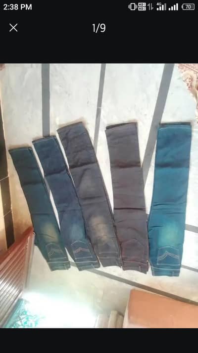 SIZE 30 WAIST MENS JEANS 5 PIECE NEW