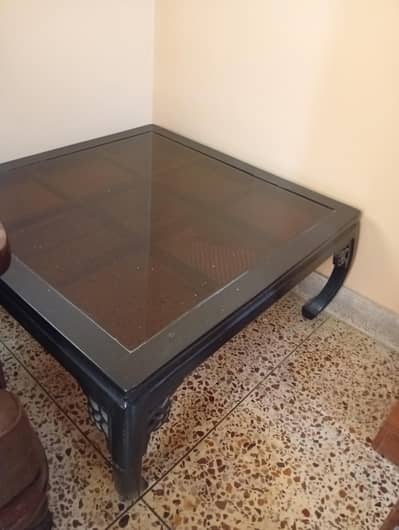 Center Table with Two sides tables