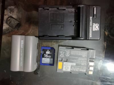 2 Nikon Batteries with Charger | Nikon 18-55mm lens