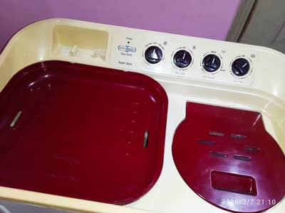 super Asia washing machine twin tub model number SA-244 EASY WASH