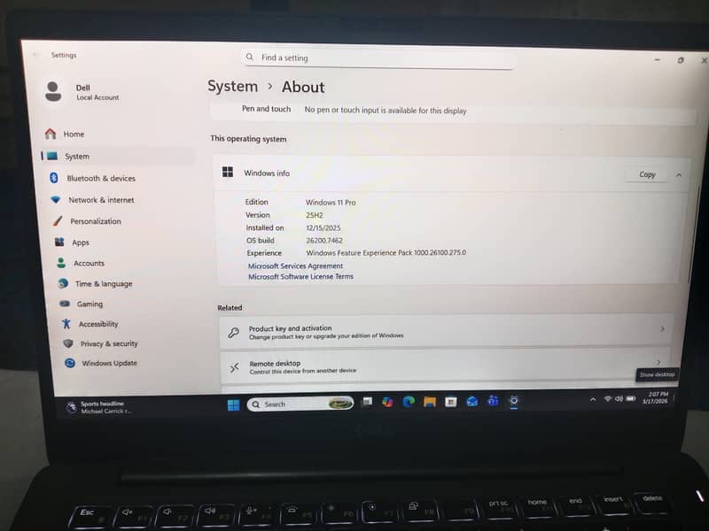 Laptop core i7 8th generation 3