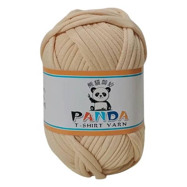 Imported Panda T-Shirt Yarn — 100 g Skein for 8–12 mm Needles, Eco-Friendly Knit & Crochet Material
