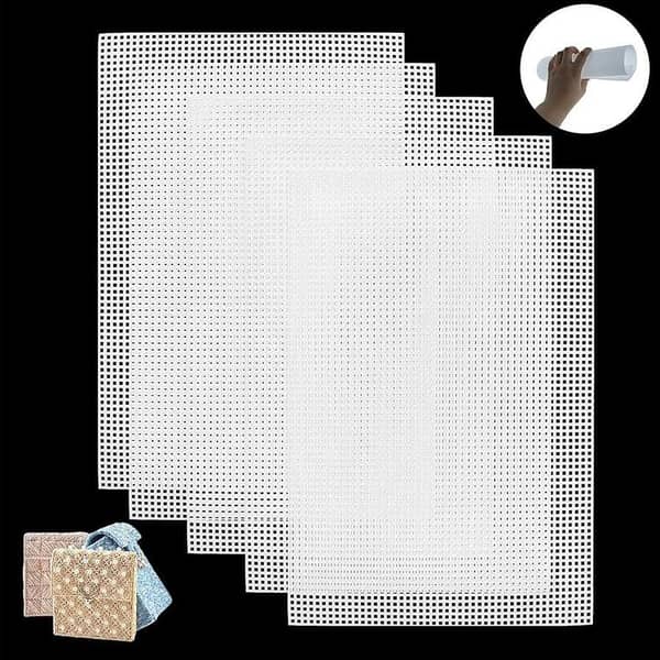 Plastic Canvas Sheets, 10.5" x 13.5" | Eye Mesh for Embroidery, Knit, and Crochet - Wool Vista