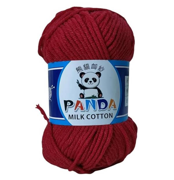 Imported Panda Cotton Milk Yarn - 50g for 4mm needles | Soft, Eco-Friendly Cotton-Milk Blend by Wool Vista