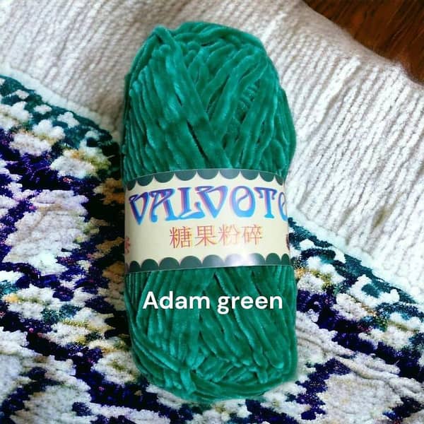 Imported Valvoto Candy Crush Velvet Yarn by Valvoto – Velvet Wool Yarn, 100% Polyester, 75–80g Ball, Wool Vista