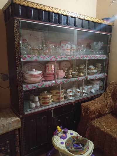 dressing and wood cabinet