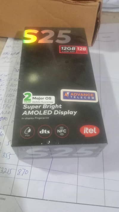 Itel S25 12 Ram 128 Rom 50 MP Camera Original Packed
